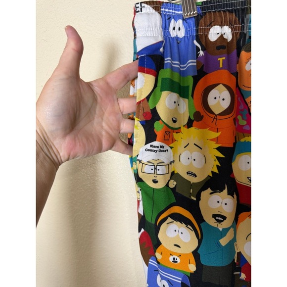 South Park Pajama Sleep Pants Men Large Elastic Waist All Over Print Cartman - Picture 5 of 10